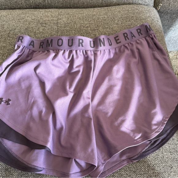 EUC Women's Under Armour Play Up
3.0 Shorts- Black Misty Purple - Picture 11 of 16